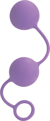 Фиолетовые вагинальные шарики Lia Love Balls - 0