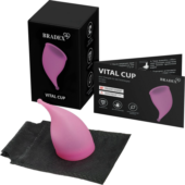 Розовая менструальная чаша Vital Cup L - 1