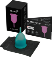 Бирюзовая менструальная чаша Clarity Cup S - 1