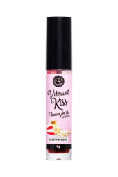 Бальзам для губ Lip Gloss Vibrant Kiss со вкусом попкорна - 6 гр. - 0