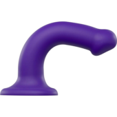 Фиолетовый фаллоимитатор-насадка Strap-On-Me Dildo Dual Density size M - 18 см. - 1