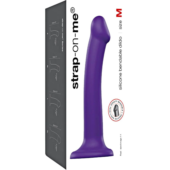 Фиолетовый фаллоимитатор-насадка Strap-On-Me Dildo Dual Density size M - 18 см. - 3