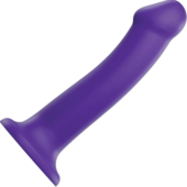 Фиолетовый фаллоимитатор-насадка Strap-On-Me Dildo Dual Density size L - 19 см. - 0