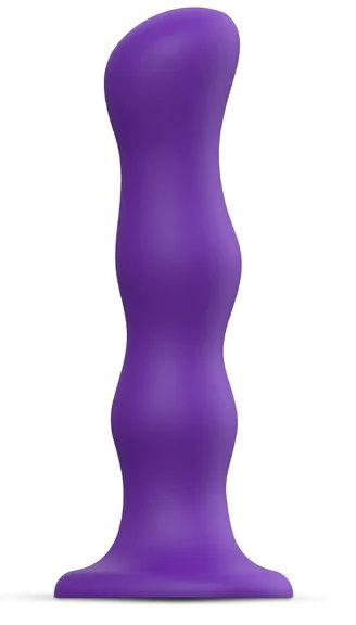 Фиолетовая насадка Strap-On-Me Dildo Geisha Balls size M - 0