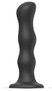 Черная насадка Strap-On-Me Dildo Geisha Balls size XL - 0
