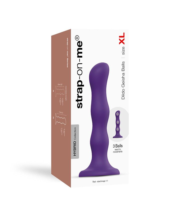 Фиолетовая насадка Strap-On-Me Dildo Geisha Balls size XL - 1