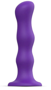 Фиолетовая насадка Strap-On-Me Dildo Geisha Balls size XL - 0