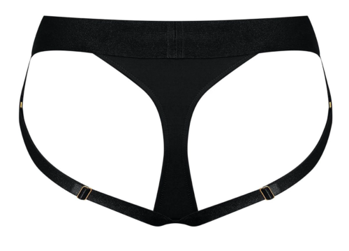 Черные трусики для насадок Heroine Lingerie Harness - size L - 2