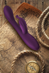 Фиолетовый вибратор-кролик G-Spotter - 19,5 см. - 14