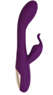 Фиолетовый вибратор-кролик G-Spotter - 19,5 см. - 0