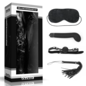 БДСМ-набор Deluxe Bondage Kit: маска, вибратор, кляп, плётка - 3