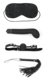 БДСМ-набор Deluxe Bondage Kit: маска, вибратор, кляп, плётка - 0