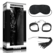 БДСМ-набор Deluxe Bondage Kit для игр: маска, наручники, плётка - 0