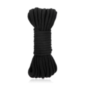 Черная хлопковая веревка для связывания Bondage Rope - 10 м. - 0