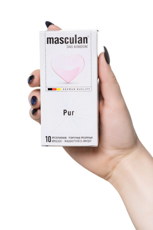 Супертонкие презервативы Masculan Pur - 10 шт. - 3