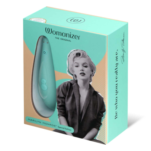 Мятный бесконтактный клиторальный стимулятор Womanizer Marilyn Monroe Special Edition - 2