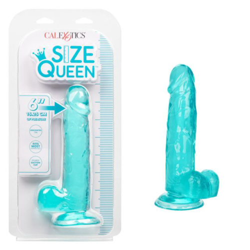 Голубой фаллоимитатор Size Queen 6 - 20,25 см. - 1