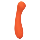 Оранжевый вибромассажер Liquid Silicone G-Wand - 15,25 см. - 0