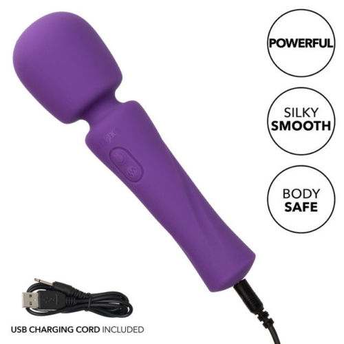 Фиолетовый ванд Stella Liquid Silicone Massager - 17,25 см. - 5