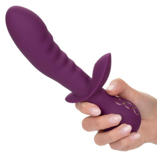 Фиолетовый универсальный вибратор Lover - 22,25 см. - 6