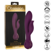 Фиолетовый вибратор-кролик Desire - 22,25 см. - 4