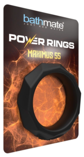 Черное эрекционное кольцо Maximus 55 - 2