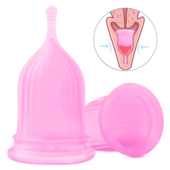 Розовая менструальная чаша RENA - 1