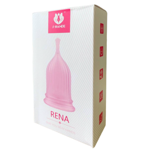 Розовая менструальная чаша RENA - 2