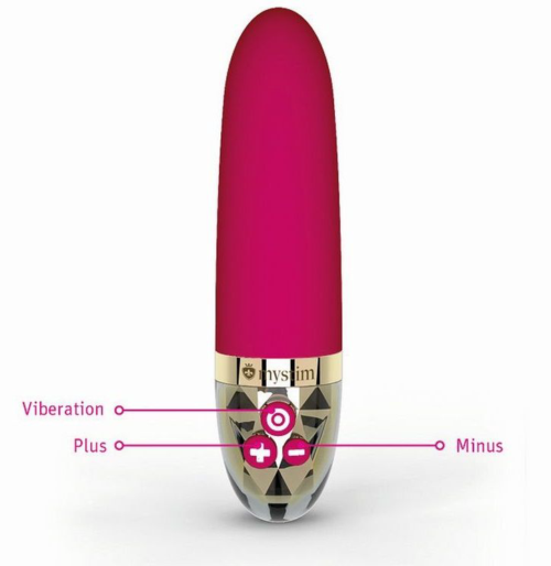 Ярко-розовый водонепроницаемый вибратор Sleak Freak - 14,5 см. - 2
