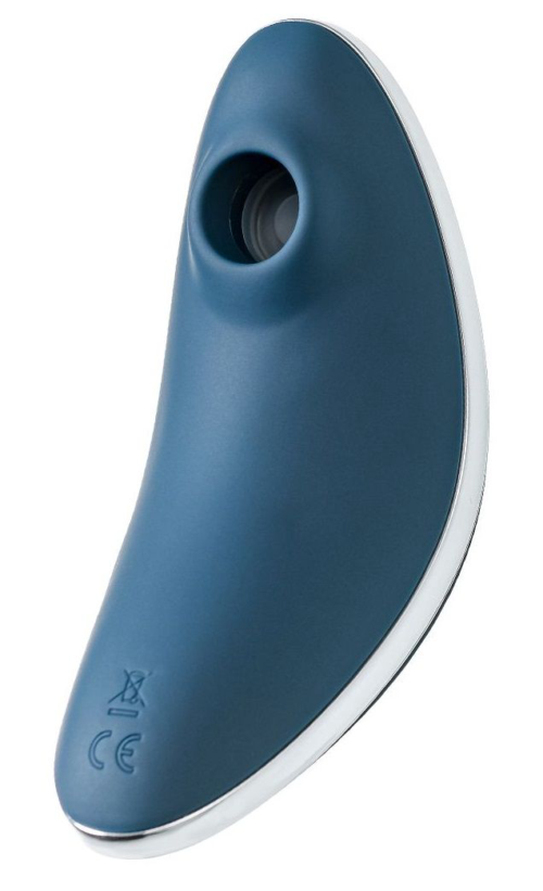 Синий вакуум-волновой вибростимулятор клитора Satisfyer Vulva Lover 1 - 0