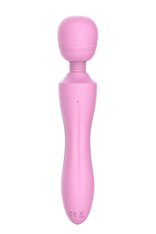 Розовый жезловый вибромассажер Pink Lady - 21,6 см. - 2