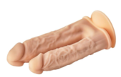 Телесный анально-вагинальный фаллоимитатор Double Penetrator - 19,5 см. - 7