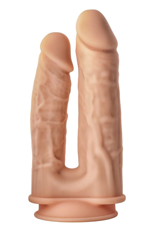 Телесный анально-вагинальный фаллоимитатор Double Penetrator - 19,5 см. - 2
