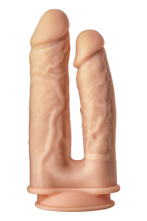 Телесный анально-вагинальный фаллоимитатор Double Penetrator - 19,5 см. - 5