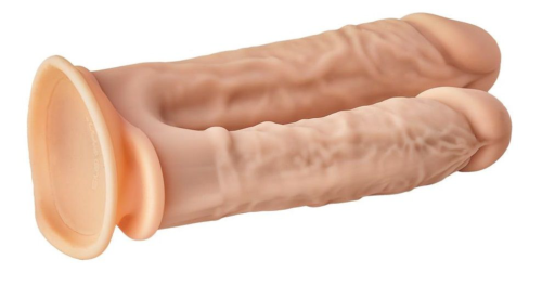 Телесный анально-вагинальный фаллоимитатор Double Penetrator - 19,5 см. - 6