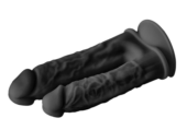 Черный анально-вагинальный фаллоимитатор Double Penetrator - 19,5 см. - 7