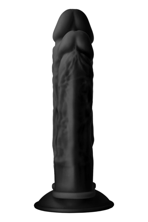 Черный анально-вагинальный фаллоимитатор Double Penetrator - 19,5 см. - 3
