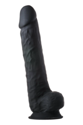 Черный фаллоимитатор-гигант XXL Dildo - 38 см. - 2