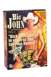 Надувная секс-кукла Big John с виброфаллосом - 0