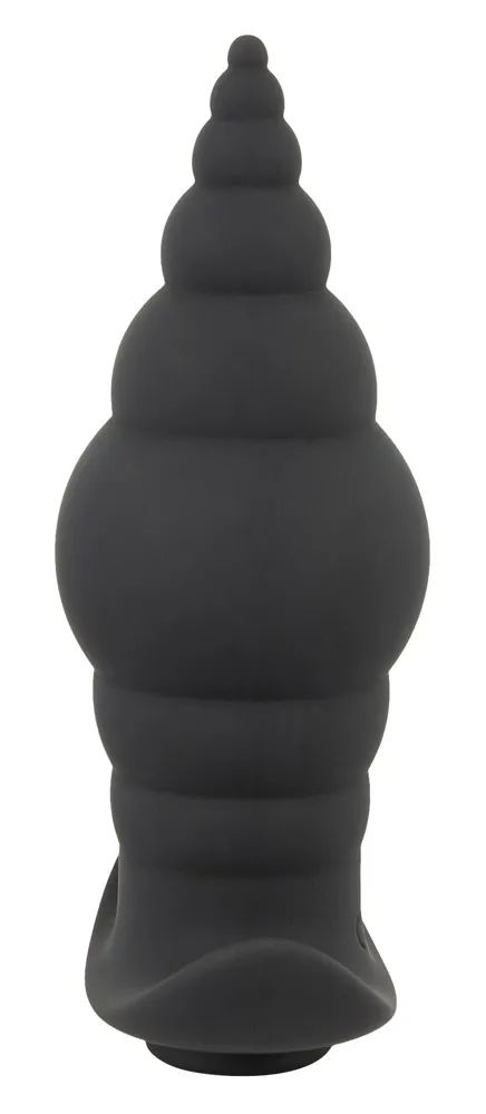 Черная анальная вибропробка RC Butt Plug - 9,6 см. - 3