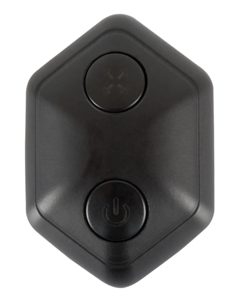 Черный вибростимулятор простаты Butt Plug с функцией расширения - 10,7 см. - 6