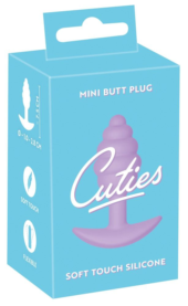 Фиолетовая анальная втулка Mini Butt Plug - 7,5 см. - 1