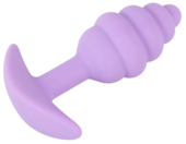 Фиолетовая анальная втулка Mini Butt Plug - 7,5 см. - 3