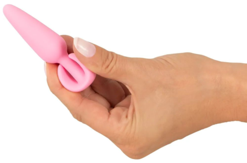 Розовая анальная втулка Mini Butt Plug - 8,4 см. - 6