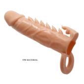 Телесная удлиняющая насадка Penis Sleeve Emmitt - 17 см. - 1