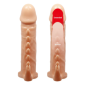 Телесная удлиняющая насадка Penis Sleeve Emmitt - 17 см. - 2