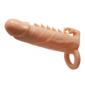 Телесная удлиняющая насадка Penis Sleeve Emmitt - 17 см. - 0
