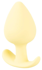 Жёлтая анальная втулка Mini Butt Plug - 6 см. - 3