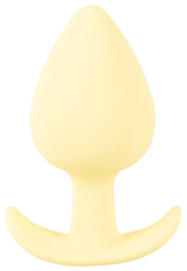 Жёлтая анальная втулка Mini Butt Plug - 6 см. - 0