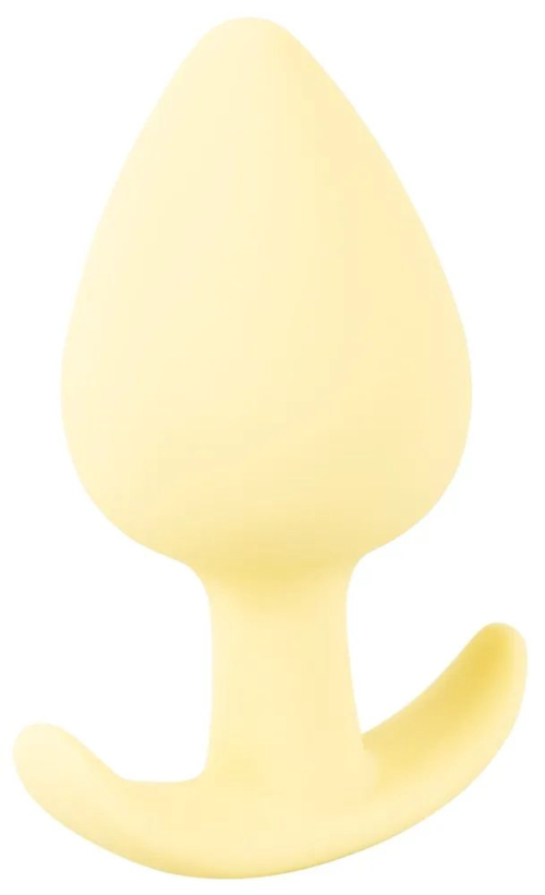 Жёлтая анальная втулка Mini Butt Plug - 6 см. - 2